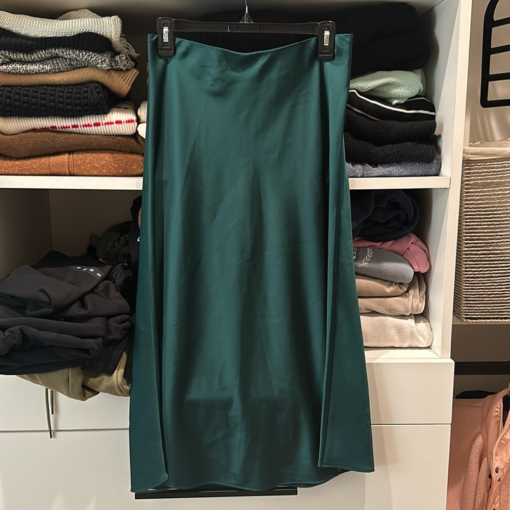 J crew satin skirt